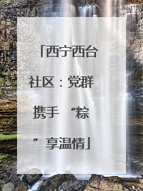 西宁西台社区：党群携手 “粽”享温情