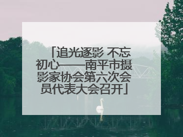 追光逐影 不忘初心——南平市摄影家协会第六次会员代表大会召开