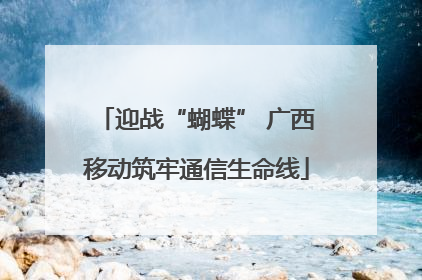 迎战“蝴蝶” 广西移动筑牢通信生命线