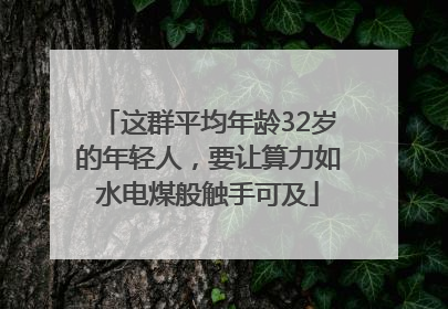 这群平均年龄32岁的年轻人，要让算力如水电煤般触手可及