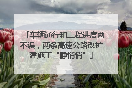 车辆通行和工程进度两不误，两条高速公路改扩建施工“静悄悄”