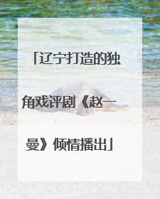 辽宁打造的独角戏评剧《赵一曼》倾情播出