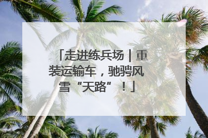 走进练兵场｜重装运输车，驰骋风雪“天路”！
