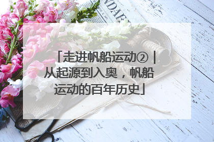 走进帆船运动②｜从起源到入奥，帆船运动的百年历史
