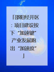 邵阳经开区：项目建设按下“加速键” 产业发展跑出“加速度”