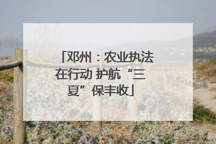 邓州：农业执法在行动 护航“三夏”保丰收