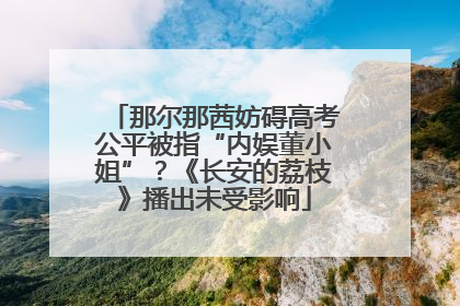 那尔那茜妨碍高考公平被指“内娱董小姐”？《长安的荔枝》播出未受影响