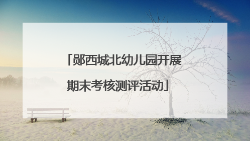 郧西城北幼儿园开展期末考核测评活动