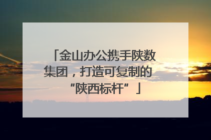 金山办公携手陕数集团，打造可复制的“陕西标杆”