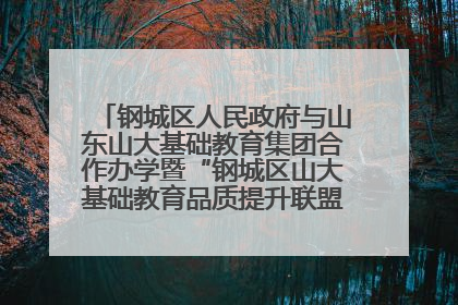 钢城区人民政府与山东山大基础教育集团合作办学暨“钢城区山大基础教育品质提升联盟”签约揭牌活动举行
