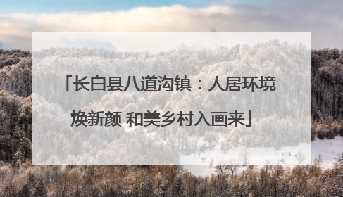 长白县八道沟镇：人居环境焕新颜 和美乡村入画来