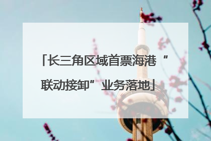 长三角区域首票海港“联动接卸”业务落地