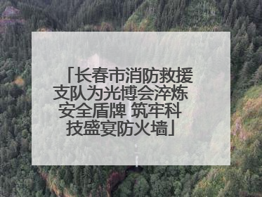 长春市消防救援支队为光博会淬炼安全盾牌 筑牢科技盛宴防火墙