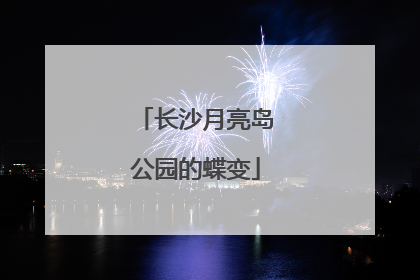 长沙月亮岛公园的蝶变