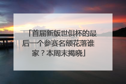 首届新版世俱杯的最后一个参赛名额花落谁家？本周末揭晓