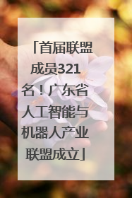 首届联盟成员321名！广东省人工智能与机器人产业联盟成立