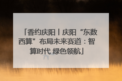 香约庆阳丨庆阳“东数西算”布局未来赛道：智算时代 绿色领航