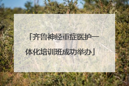 齐鲁神经重症医护一体化培训班成功举办