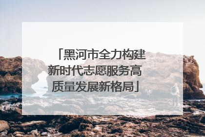 黑河市全力构建新时代志愿服务高质量发展新格局