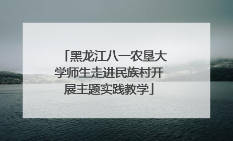 黑龙江八一农垦大学师生走进民族村开展主题实践教学