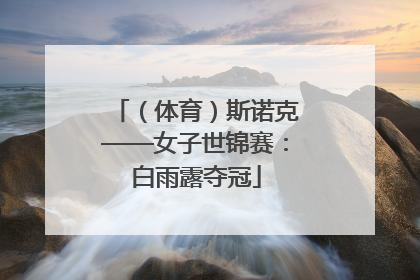 （体育）斯诺克——女子世锦赛：白雨露夺冠