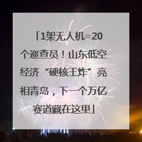 1架无人机=20个巡查员！山东低空经济“硬核王炸”亮相青岛，下一个万亿赛道藏在这里