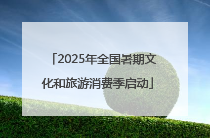 2025年全国暑期文化和旅游消费季启动