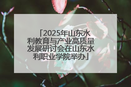 2025年山东水利教育与产业高质量发展研讨会在山东水利职业学院举办