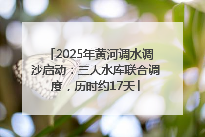 2025年黄河调水调沙启动：三大水库联合调度，历时约17天