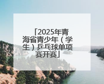 2025年青海省青少年（学生）乒乓球单项赛开赛