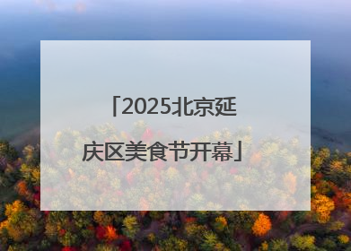 2025北京延庆区美食节开幕