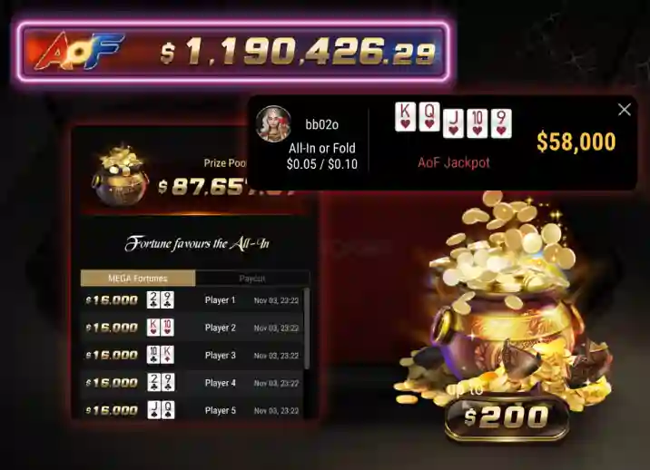 GGPoker All-In or Fold 图